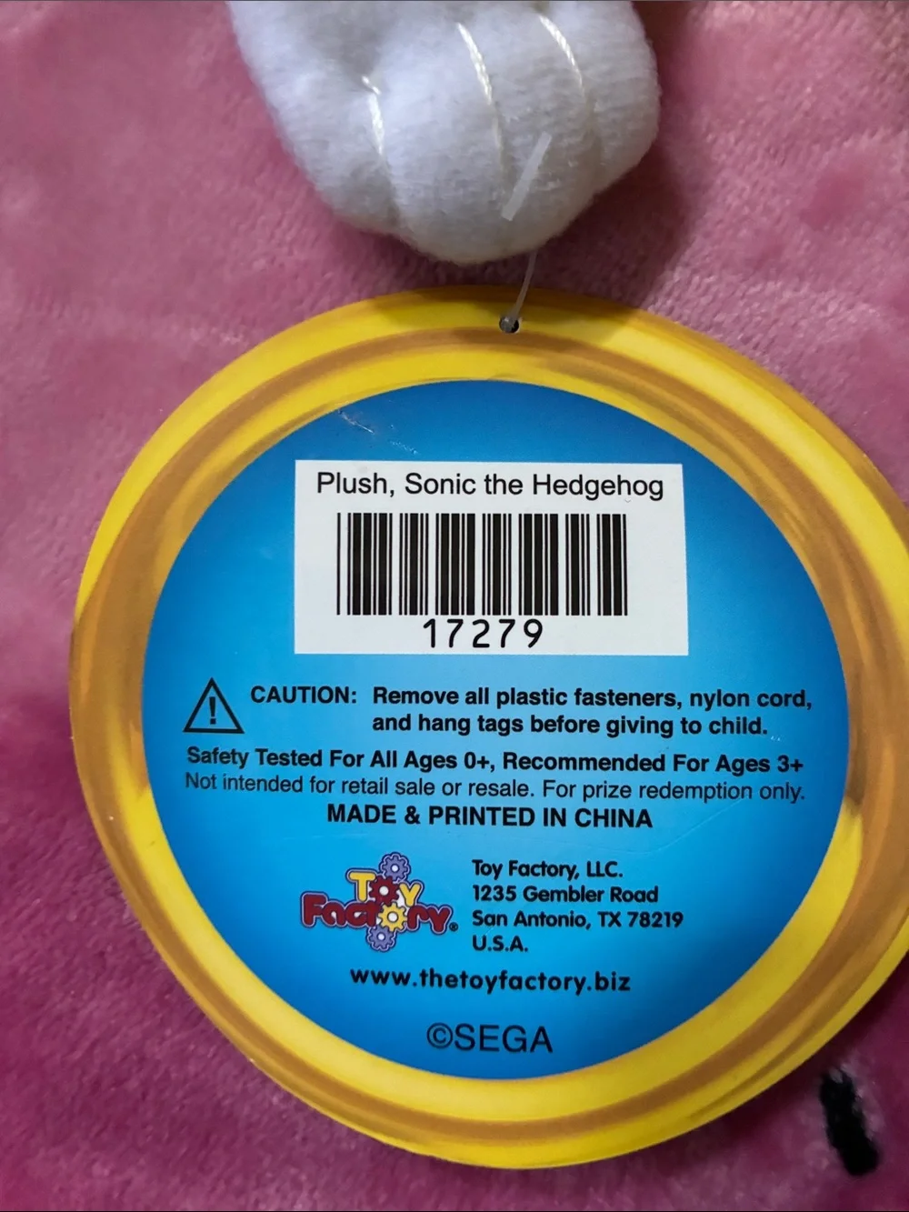 Sonic the Hedgehog Tails Plushies Toy - yellow, white, and red, and black.